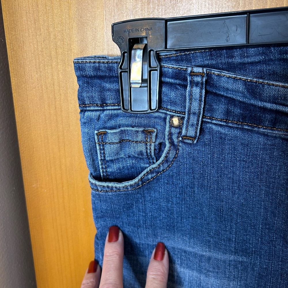 YMR Collection Blue distressed Cropped Jeans❤️29 - Picture 8 of 12